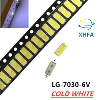 100pcs/Monte LG Innotek DIODO emissor de luz de fundo LED 1W 7030 6V branco Fresco Aplicação de TV smd 7030 led branco frio 100-110lm 7.0*3.0*0.8 mm