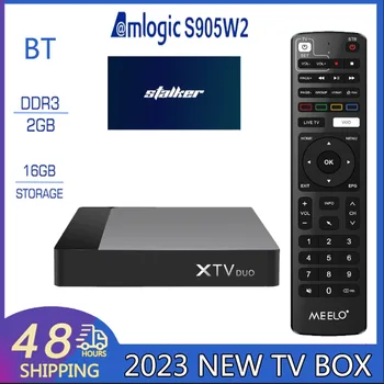 Inteligente Decodificador XTV DUO 4K Ultra HD 100M LAN 2.4 & 5GHz Dual wi-Fi Ethernet Set-Top Box Bluetooth AV1 HDR CAIXA de TV XTV DUO