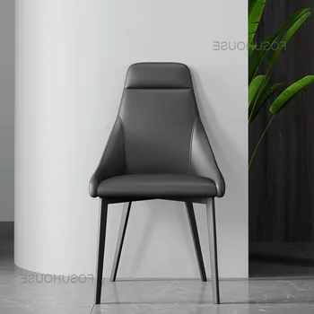 Nordic Estudo Cadeira de Trás da Casa Simples de Computador Moderno Banquinho do Balcão de Quarto Make-up de Luxo Simples Cadeira de Jantar Nórdicos Encosto