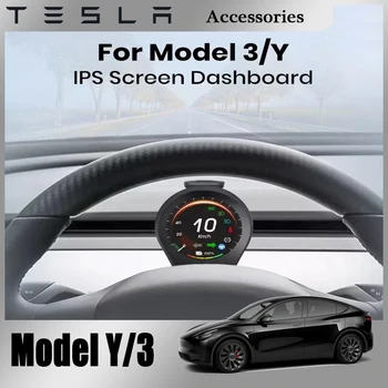 Head Up Display LCD Para o Tesla Model 3 Y exibição de Quilometragem, Velocidade de Painel Digital Controlador de carregamento sem fio suporte Porta Aberta