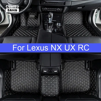 CUWEUSANG tapete para carros Personalizados Para Lexus NX UX RC 200 200t 300 h 300 250h RCF RC350 Pé Coche Acessórios Auto Tapetes