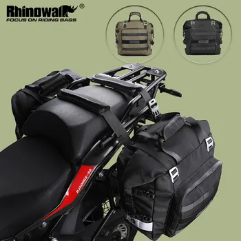 Rhinowalk Motocicleta Cauda Saco de Assento 2PCS de 20L Universal de ladinho Saco Impermeável Removível Saco Interior Exterior do Motor de Bagagem