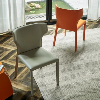 O Nordic Light Luxo de Cadeira de jantar de Laranja Simples de Café Moderna Mobília de Café Restaurante Fezes Cadeiras ao ar livre móveis GY50DC