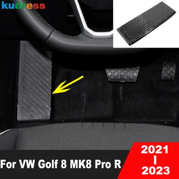 A Volkswagen VW Golf 8 MK8 Pro R 2021 2022 2023 Inoxidável Carro de apoio para Pés apoio do Pé no Pedal de Placa de Tampa Guarnição de Interiores Acessórios