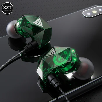 QKZ AK2 Moda No Ouvido Baixo Pesado Música Fones de ouvido com Fio Sport Fone de ouvido Com Microfone Confortável De usar, Portátil