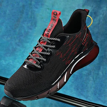 2021 novo tênis sapatas dos esportes dos homens confortável elástico respirável, exterior de jogging de verão, os sapatos de homem de absorção de choque