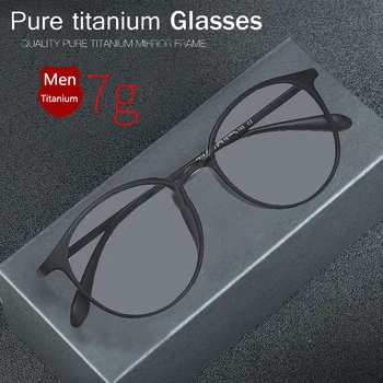 Ultra-leve de Titânio TR90 Redonda Armação de Óculos de Leitura Homens Mulheres de Computador Anti-Luz Azul Lupa Óculos 1.0-4.0
