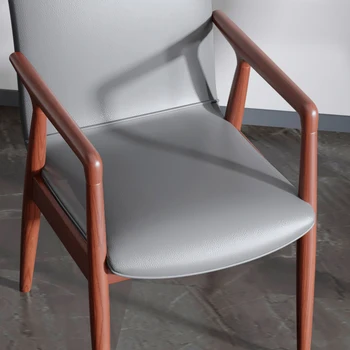 Cadeira de jantar de Madeira maciça Família Nórdicos Encosto Simples e Confortável Mobiliário de Drop Shipping Muebles