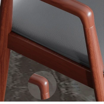 Cadeira de jantar de Madeira maciça Família Nórdicos Encosto Simples e Confortável Mobiliário de Drop Shipping Muebles