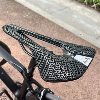 Bicicleta Impressos em 3D Sela de Titânio e Carbono Trilhos de Ti Poder Material Patenteado Confortável Estrada BTT Assento Almofada Favo de mel