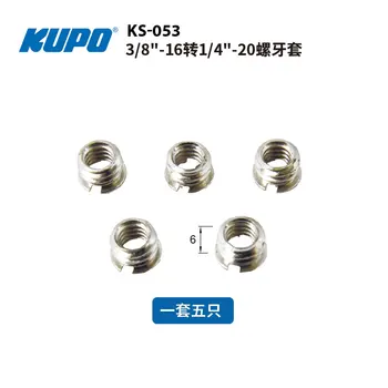 KUPO KS-053 de 3/8 de polegada 1/4 pol parafuso-parafuso fotográfica visual lâmpada de equipamento de iluminação