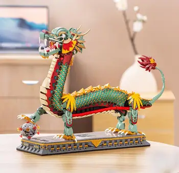 LOZ MINI Blocos de Construção Criativa Tradição Chinesa, a Cultura Sagrada Besta Kylin O País Prevalece Pequenas Partículas Brinquedos Presentes