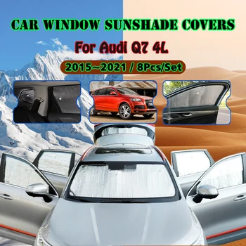 Para a Audi Q7 4L 2006~2015 2010 2011 2012 2013 2014 Janela do Carro do pára-brisa, pára-Sol UV Refletor Sombra de Sol Viseira Auto Acessórios