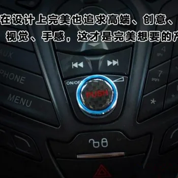 DoColors frete grátis estilo carro de Áudio botão de ajuste de decoração de Caso para o Foco 3 mk3 Fiesta Ecosport Kuga ,auto acessórios