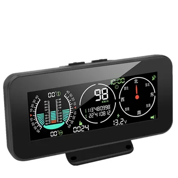 Carro Head Up Display M60 JIPE Off-Road HUD Inclinação do Medidor GPS, Bússola, Velocímetro Alarme da velocidade Excessiva Velocímetro Acessórios