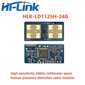 Hilink 2pcs/Monte LD1125H 24 milímetros de onda do radar módulo humanos sensor de presença de respiração indução móveis que vão detectar