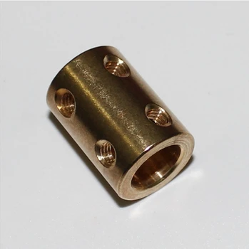 OD14 L22 6x8mm Bronze CopperRigid Tubo Acoplador de 6mm a 8mm Motor Deslizante de engate Flexível Acessórios para o Molde de Metal Mecânica