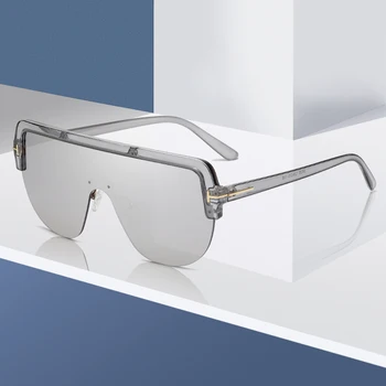Nova Moda de Óculos de sol das Mulheres da Marca de Luxo Designer Vintage Metade Armação óculos de Sol dos Homens UV400 Tons gafas de sol